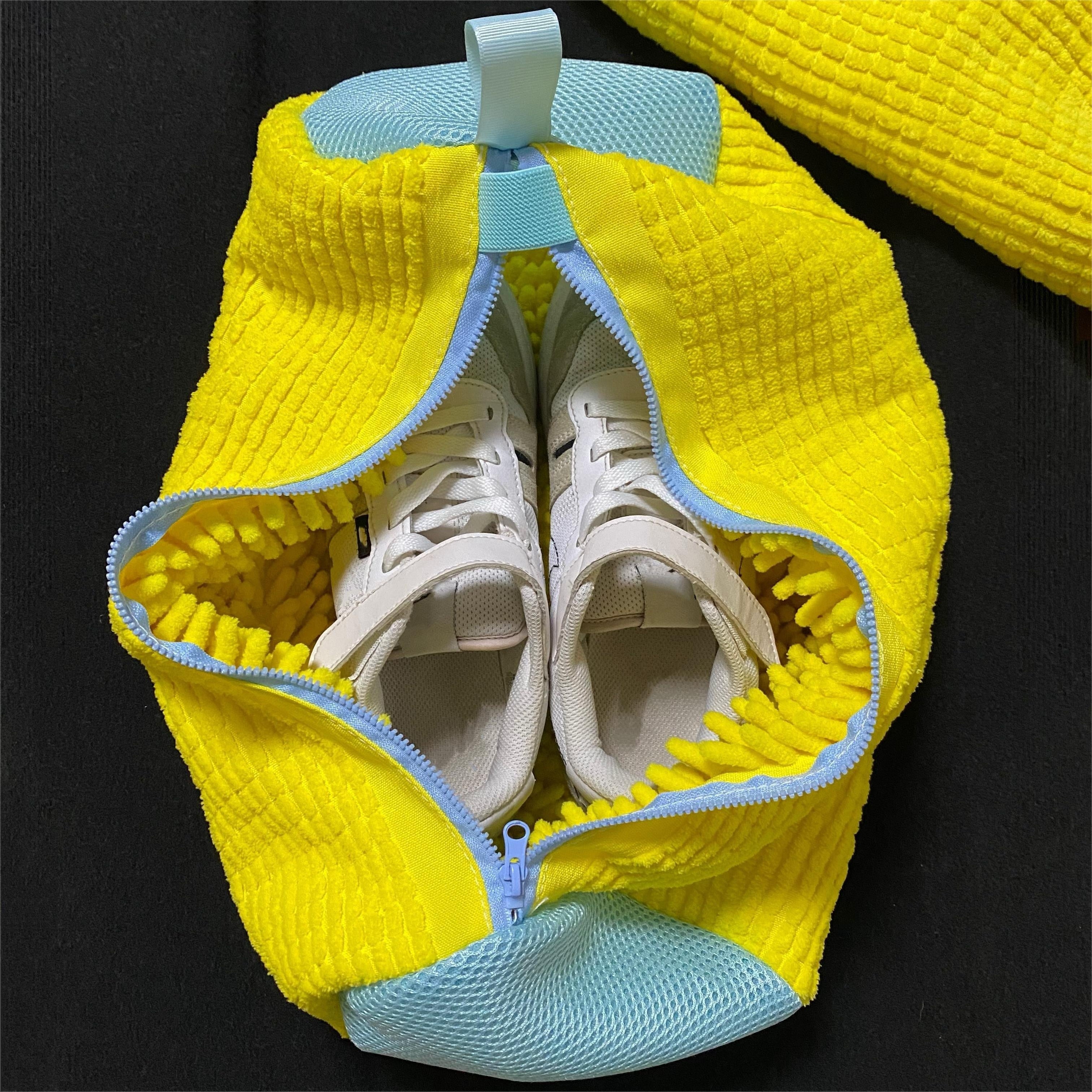 Bolsa de lavado para zapatos con cremallera antideformación y protección para lavadoras