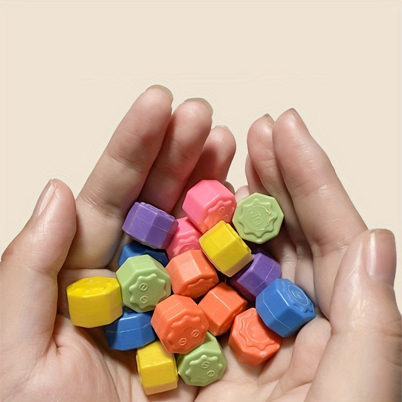 Juego al aire libre para adultos, plástico Gonggi, clásico coreano, piedra-agarre, colorido