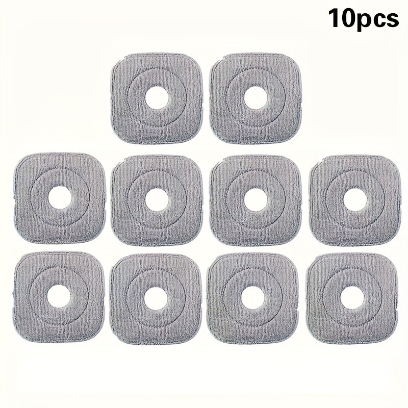 Microfiber Mop Pads Set of 3, 7, or 10, Washable, Durable, Compatible with Spin Mops