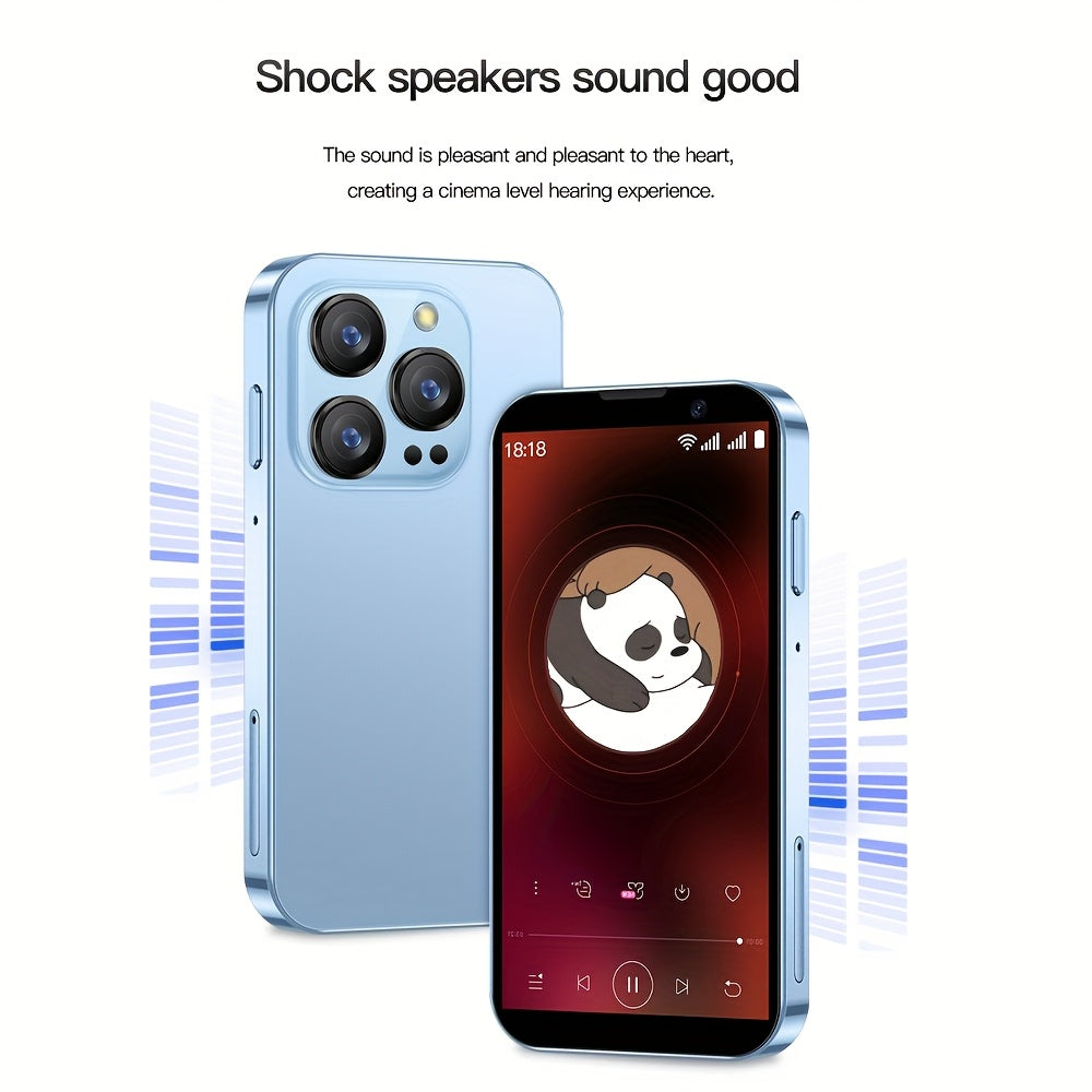 Мини смартфон 3.0 дюйма 2ГБ ОЗУ 16ГБ ПЗУ Dual SIM Распознавание лица Android 9.0