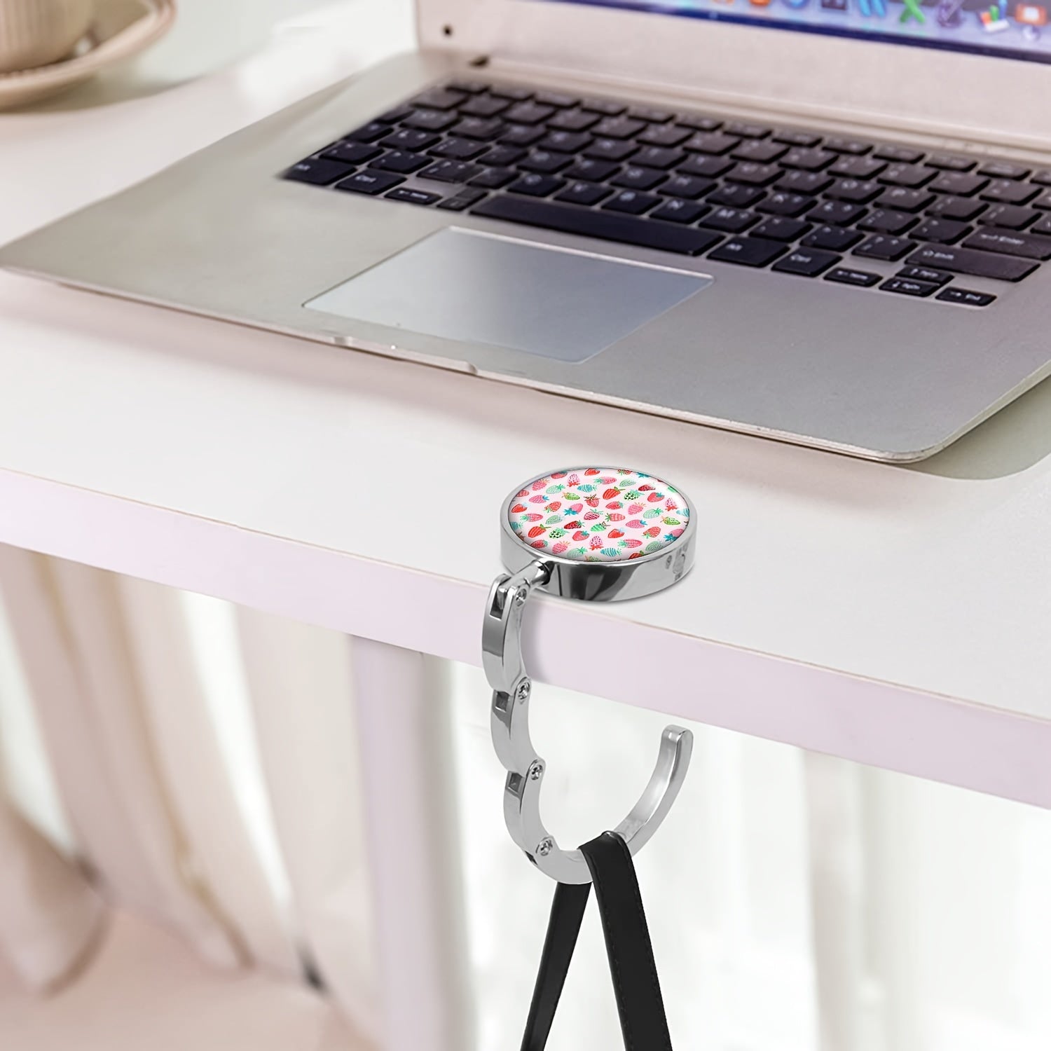 Складной розовый металлический крючок для сумки для путешествий и подарков