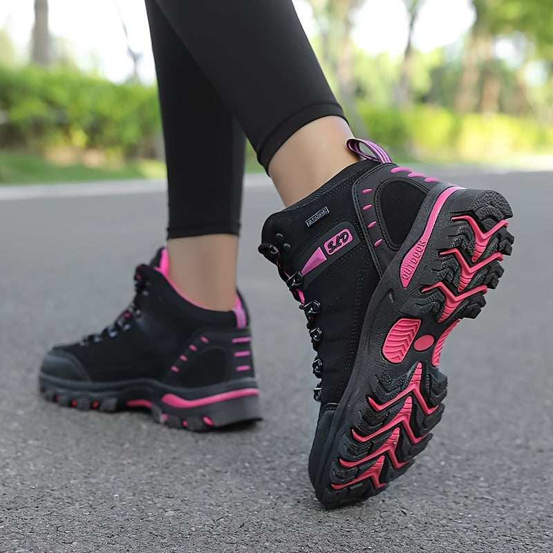 Women's Hiking Shoes Non-Slip Mesh Synthetic All-Season Black Pink