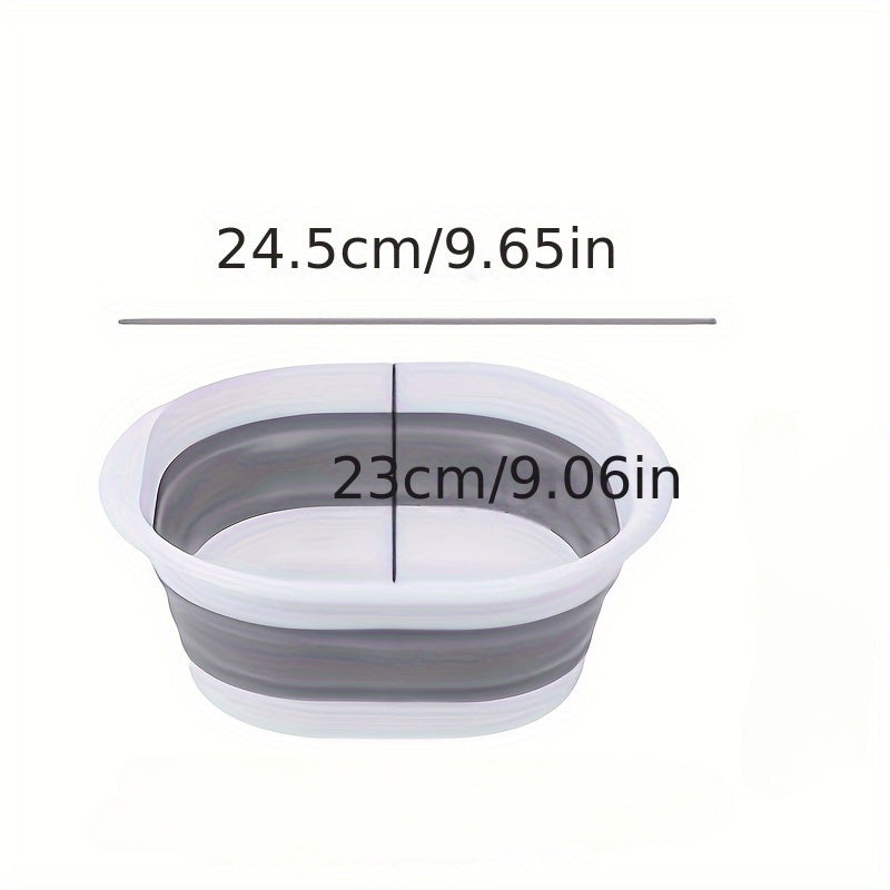 Foldable Portable Sink Basin for Camping and Home Foot Wash Gray