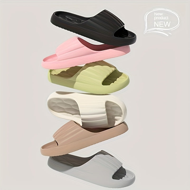 Women's Non-Slip Soft Pink Slip-On Indoor Outdoor House Shoes