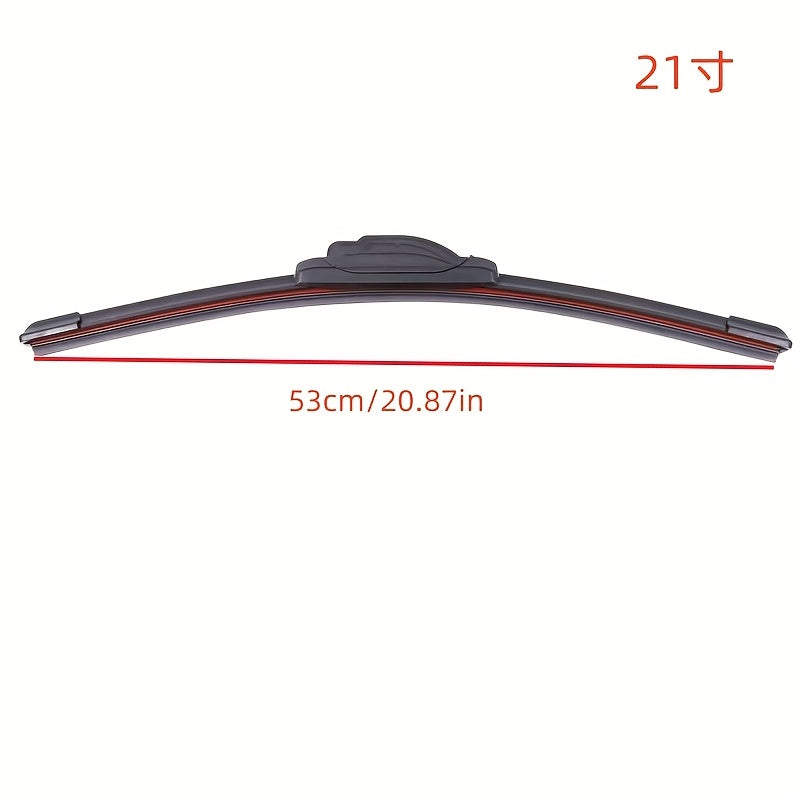 Durable 4-Layer J Hook Wiper Blades with Rubber Strips for All Cars 35.56-71.12 cm
