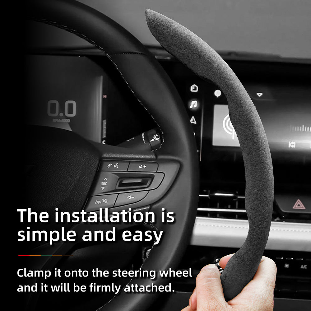 Set 2 or 3 Winter Velvet Anti-Slip Steering Wheel Covers PVC All-Season Black Green Red Orange Brown