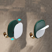 4 Golden Wall Hooks for Clothes Towels and Robes Modern Bathroom Decor