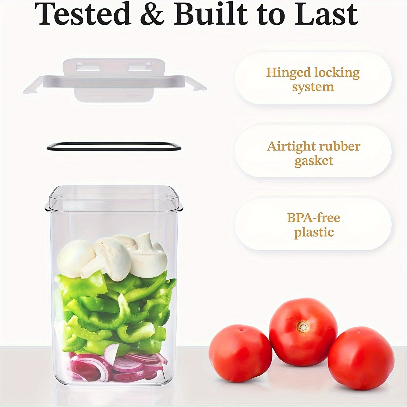 24 Pieces Airtight Food Storage Containers BPA Free Kitchen Storage with Labels