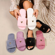 Women's Plush Slippers High-End Fashion Soft Soles for Living Room Bedroom