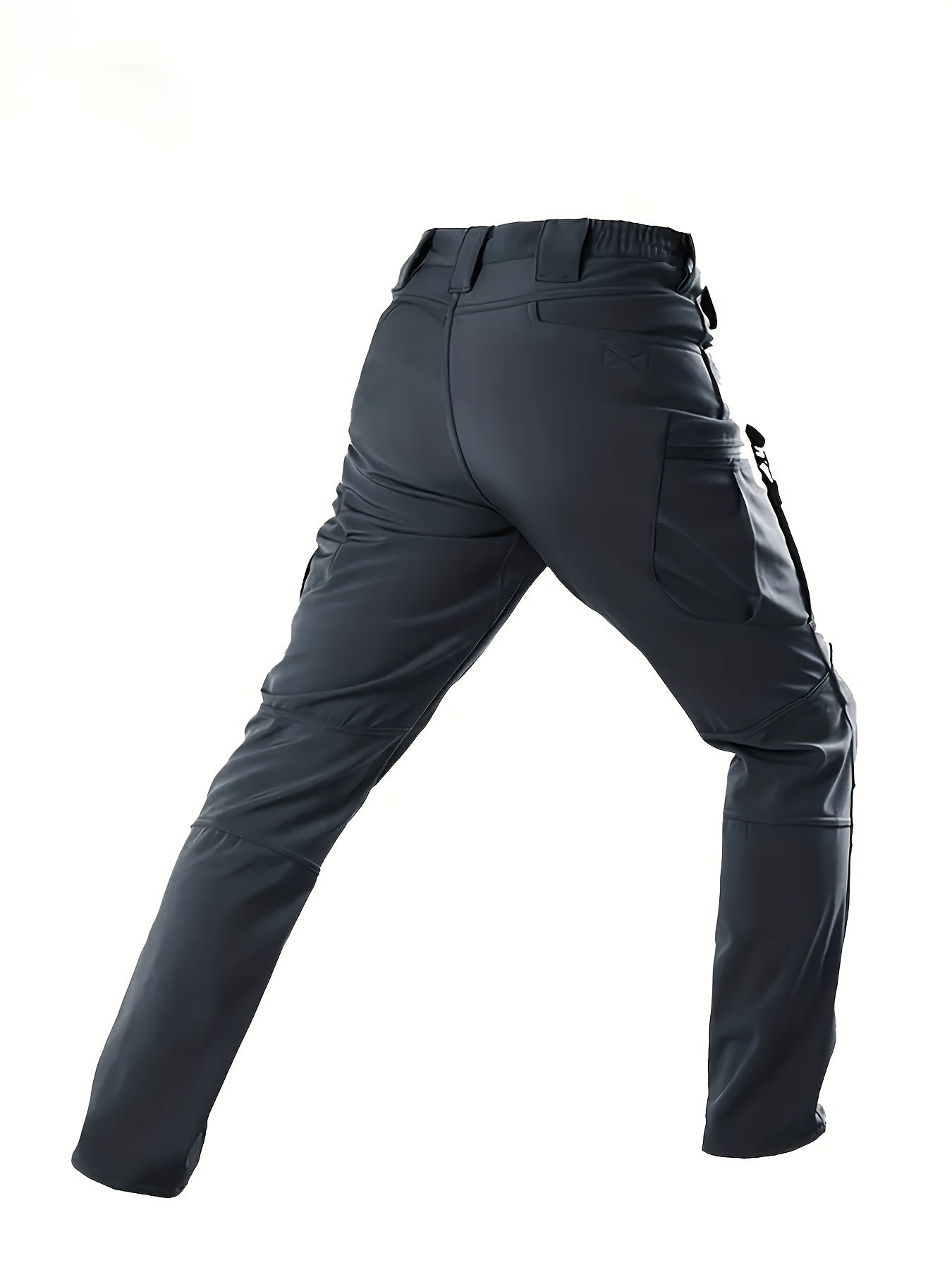 Men's Waterproof Windproof Sportswear Set with Hooded Jacket and Pockets for Hiking Skiing Fishing