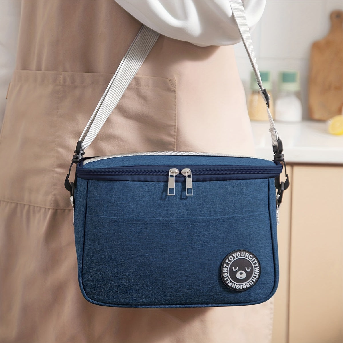 Insulated Lunch Bag with Double Layer for School, Picnic, and Gift Use