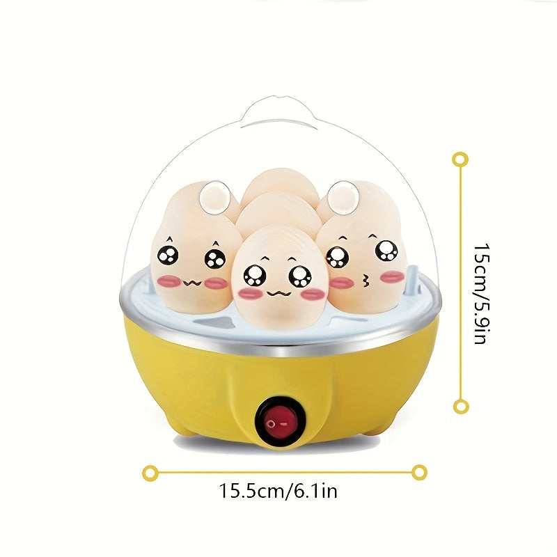 Yevropa Standarti 220V Tuxum Pishirgich vaqti bilan, bug'lash va tuxum qovurish, Mini Elektrik Qovurilgan Pan. Avtomatik Nonushta Mashinasi Quvvat O'chirilishi bilan.