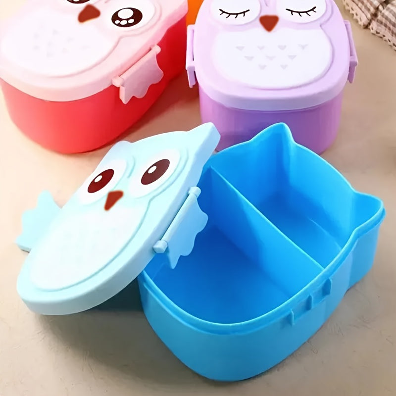Owl-Shaped Lunch Box BPA-Free Microwave Safe Kids Adults School Work Outdoor