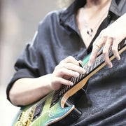 Cuerdas de guitarra eléctrica de acero niquelado recubierto, tono brillante, conjunto de 6