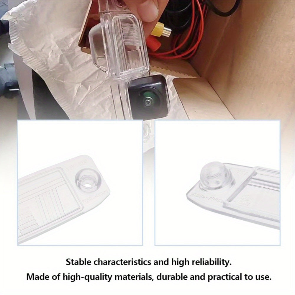 2 Pack Rear License Plate Lamp Covers Clear for Hyundai Kia