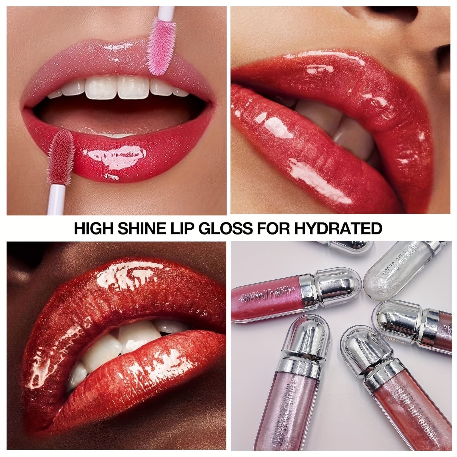 Moisturizing Lip Gloss for Adults Shimmering Liquid Lip Shine with Nourishing Effect