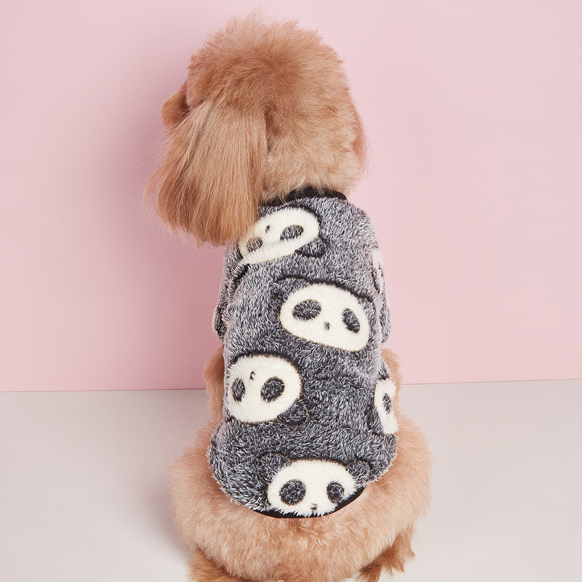Pet Sweater for Dogs Black Panda Design Extra Large Cold Weather Pullover Polyester