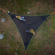Hamaca triangular grande de poliéster para camping y relajación al aire libre