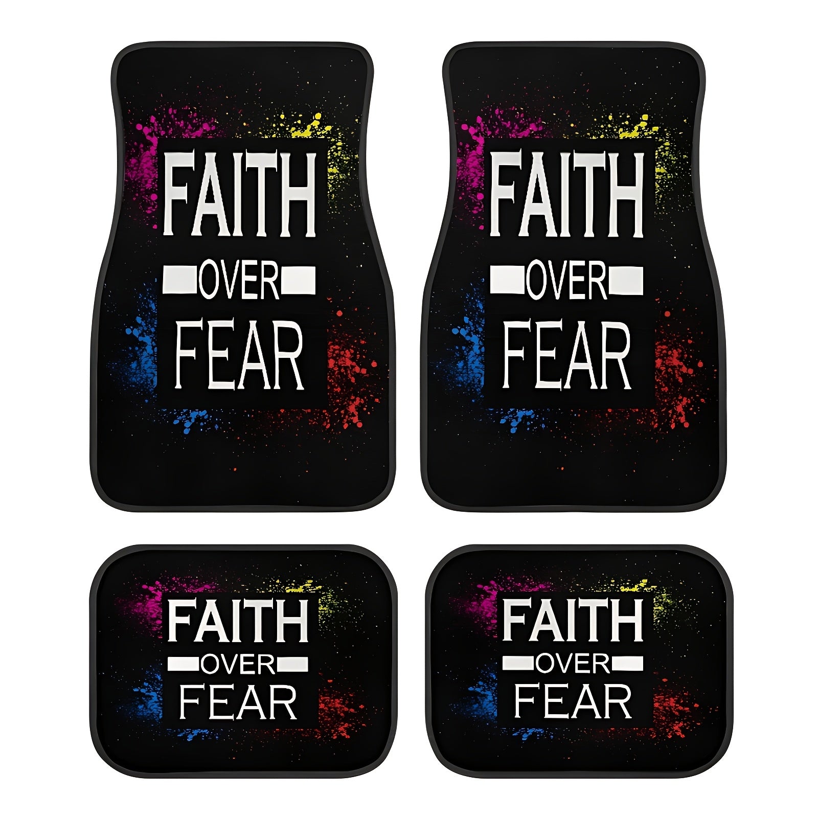 4PCS Car Floor Mats Water-Absorbent Anti-Slip Durable for Sedan SUV