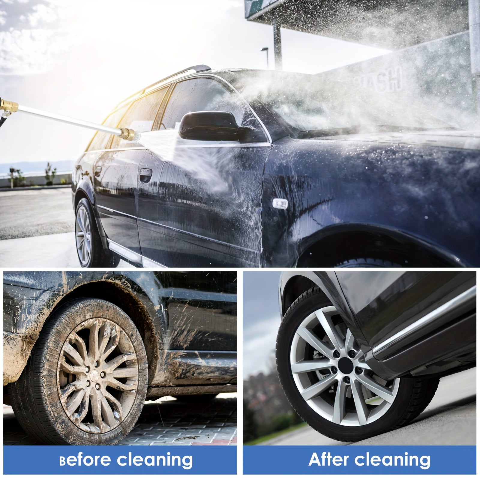 Тяжелая алюминиевая штанга для мойки высокого давления, насадки для автомобиля и двора