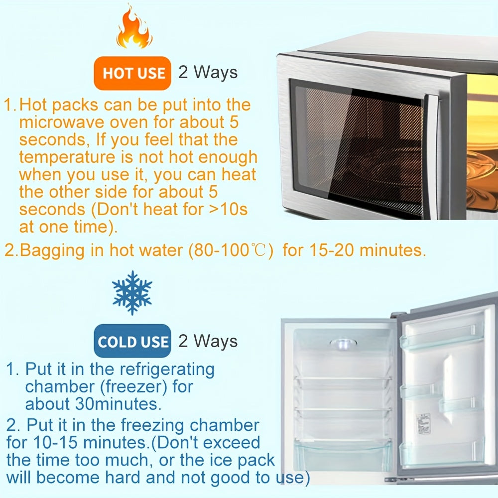 Set of 2 Hot Cold Breast Pads for Nursing Mothers PVC Breastfeeding Support