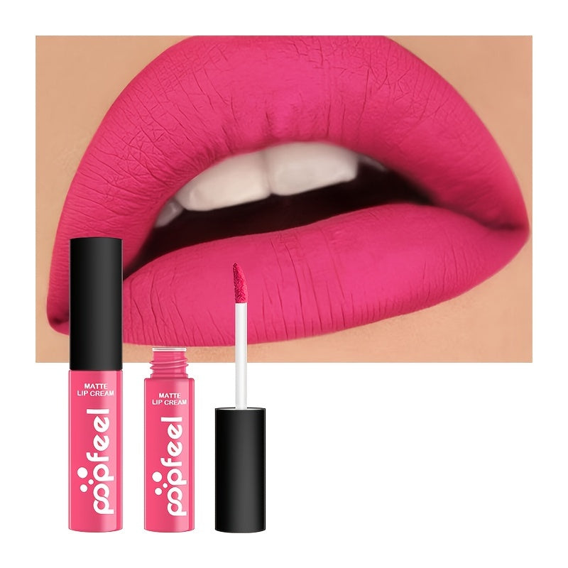 Long Lasting Matte Lip Gloss for Women Liquid Lipstick with Bold Color