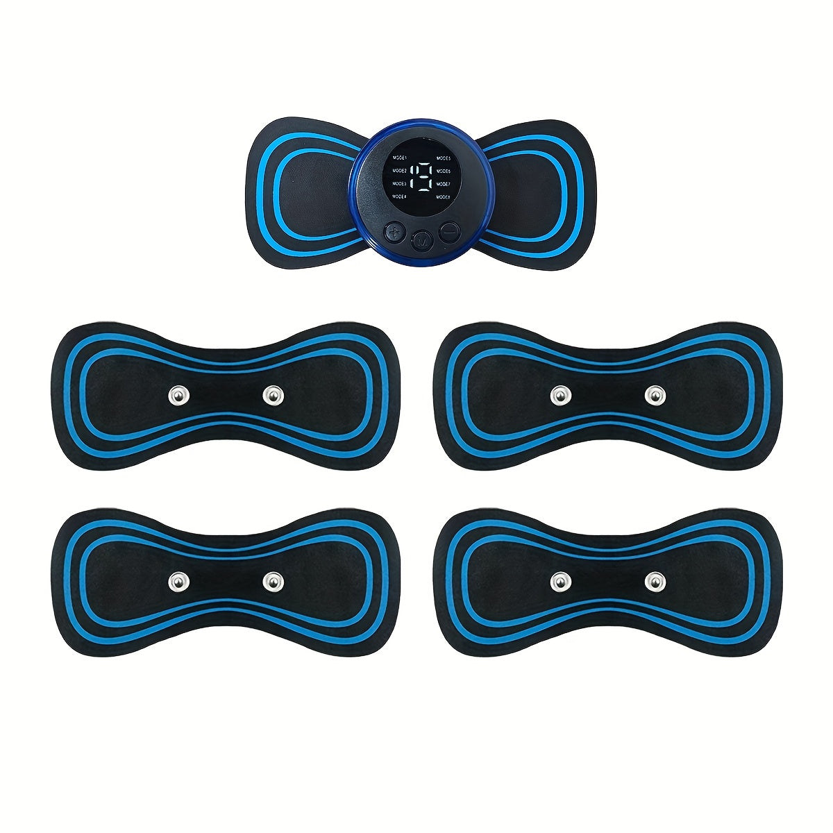 Portable Home Massager with 8 Modes 19 Intensity Levels Rechargeable EMS Neck Waist Body