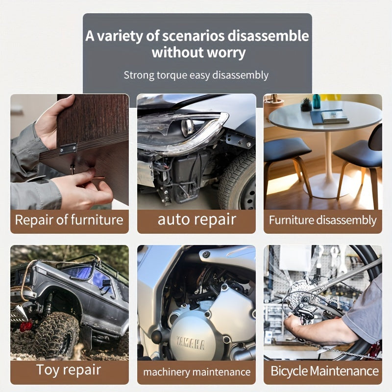 L-Shaped Hex Key Set Nine-Piece High Hard Alloy Allen Wrench Tool