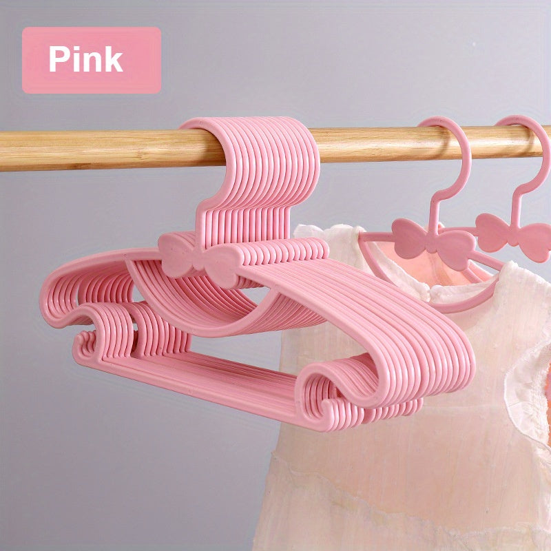 50 ta Rangli Plastik Bolalar Kiyim Qulflari - Ikkita Foydalanish uchun Nam/Quruq, Uy Kiyimlar Tashkiliy uchun Kliplari bilan Qiziqarli Kamon Dizayni. Zamonaviy va Mustahkam.