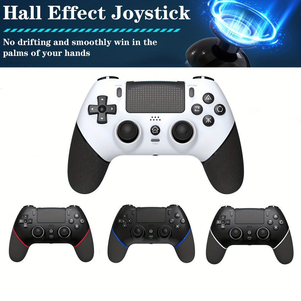 Wireless PS4 Controller with Hall Effect Joysticks 6-Axis Motion Sensor Turbo Function