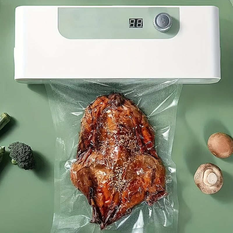 Set of 100 Vacuum Food Storage Bags in 3 Sizes for Food Preservation and Packaging