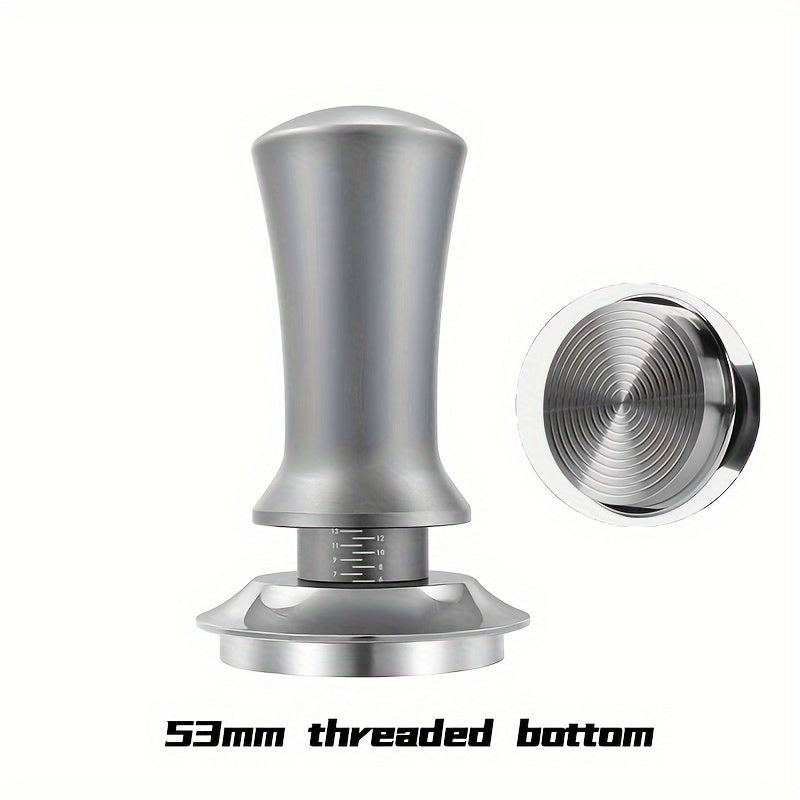 Трамбовка для эспрессо-машины из алюминиевого сплава и нержавеющей стали с регулируемым ремешком и шкалой