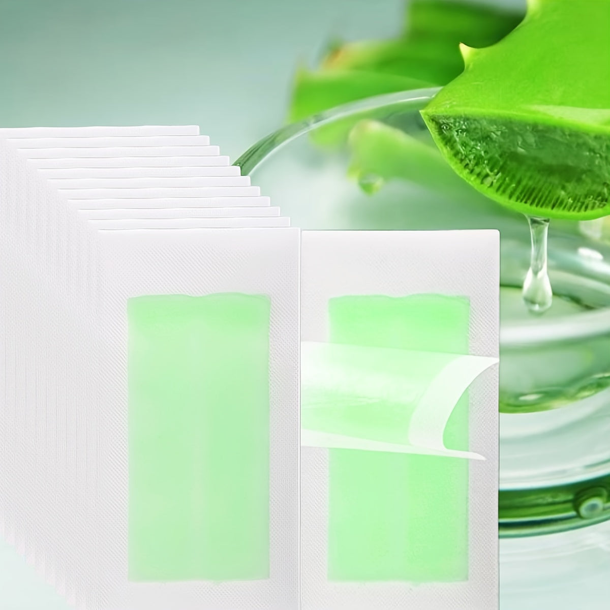 30-Piece Honey Wax Strips for Facial Hair Removal Eyebrows Upper Lip Cheeks Painless