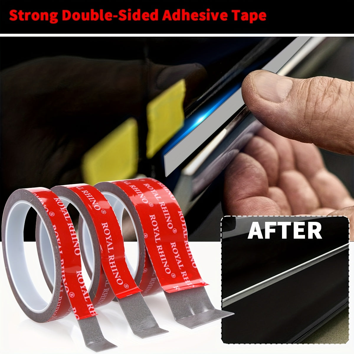 Heavy Duty Double-Sided Acrylic Mounting Tape for Home Car Exterior 6-50m