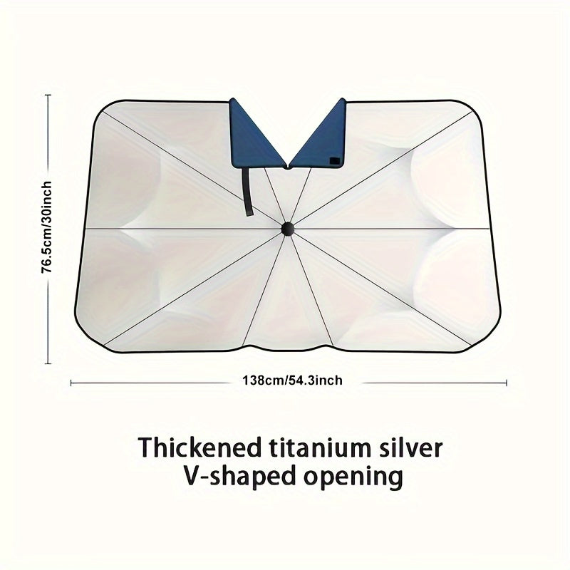 Universal Car Sun Umbrella Telescopic Sunshade Heat Insulation Shade Tool