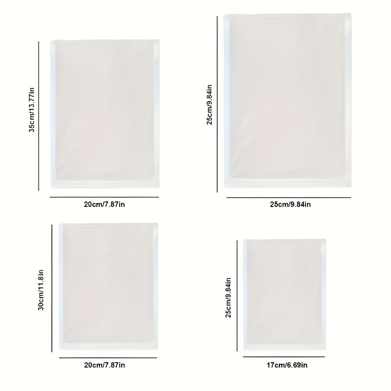 50 ta aniq vakuum yopishqoq sumkalar oziq-ovqatni saqlash va taom tayyorlash uchun, katta va kichik