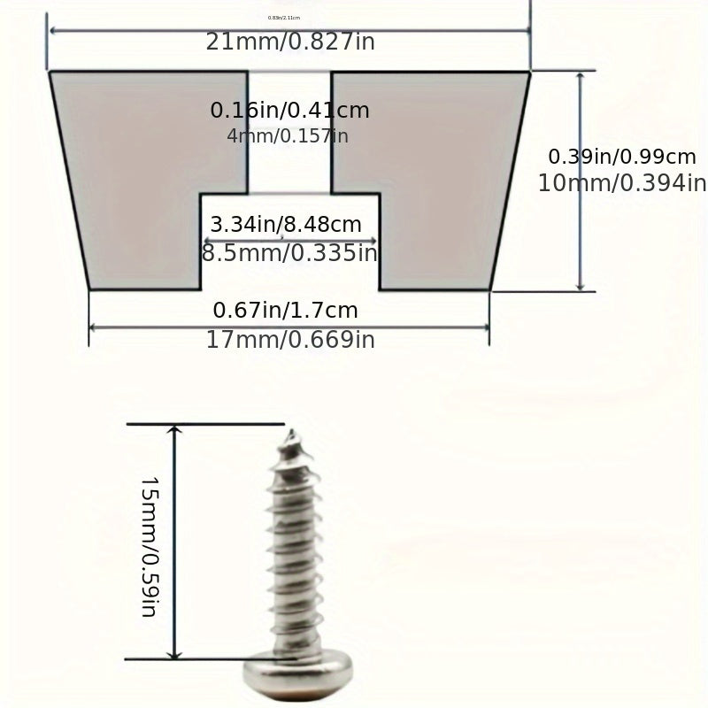 12 Rubber Foot Mats with Stainless Steel Screws for Furniture and Electronic Devices