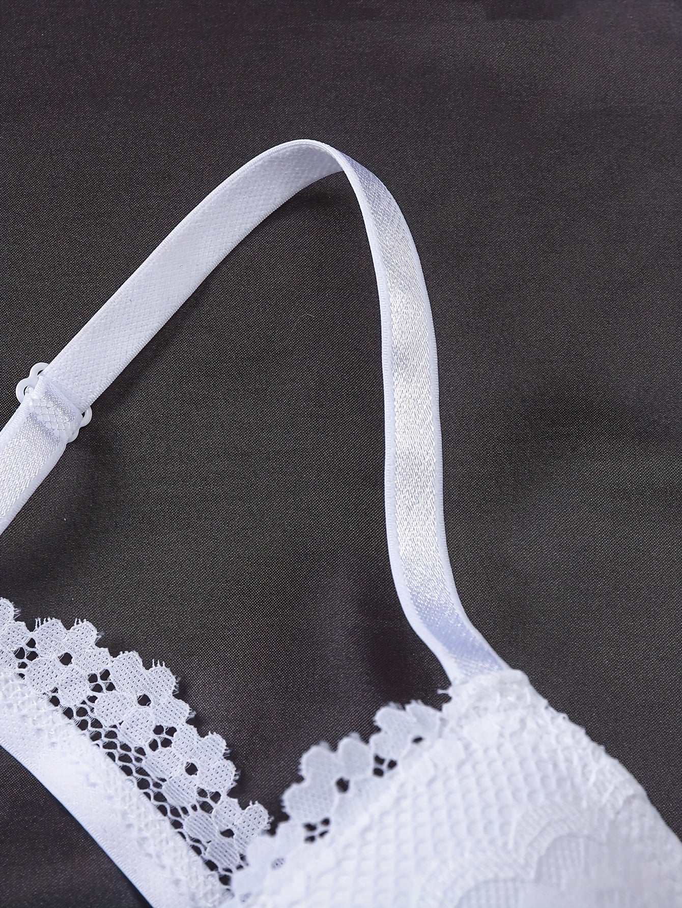 Women's Lace Underwire Bra Polyamide Elastane Non-Removable Padding Contrast Lace