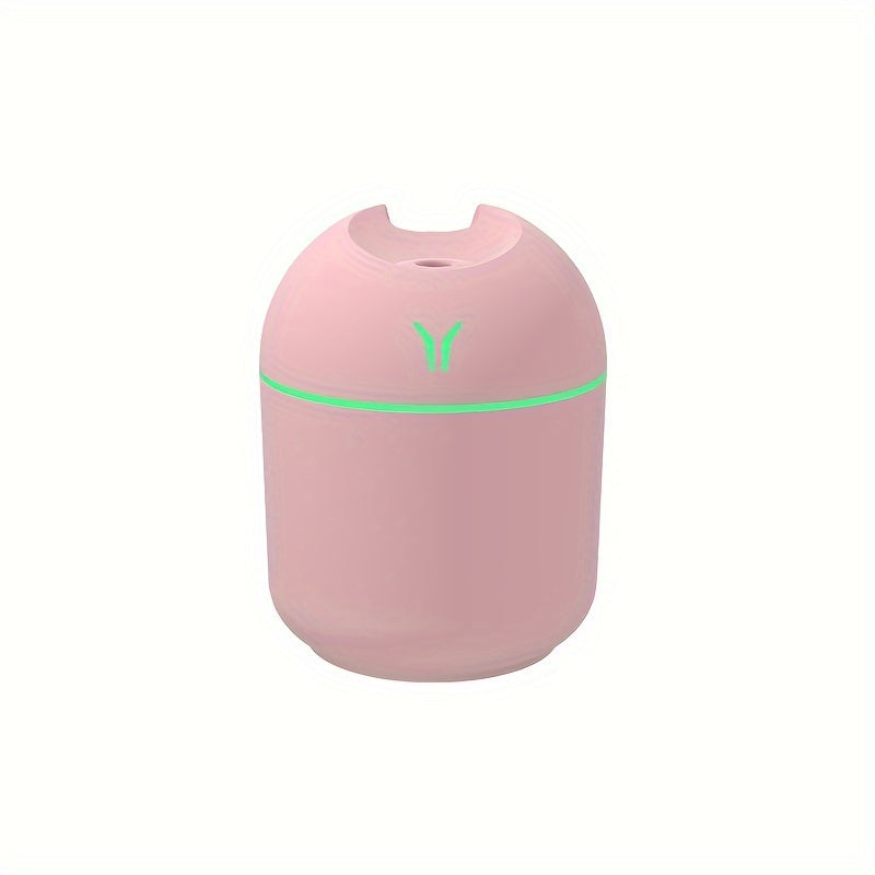 USB-Powered Essential Oil Diffuser Humidifier with Night Light Cold Mist for Home Use in White Mint Green Pink