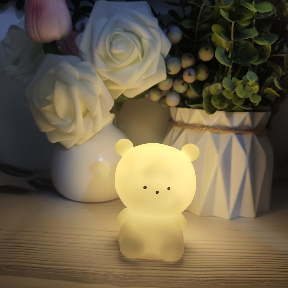 Adornos pequeños con temática de animales y plantas para fiestas y regalos navideños