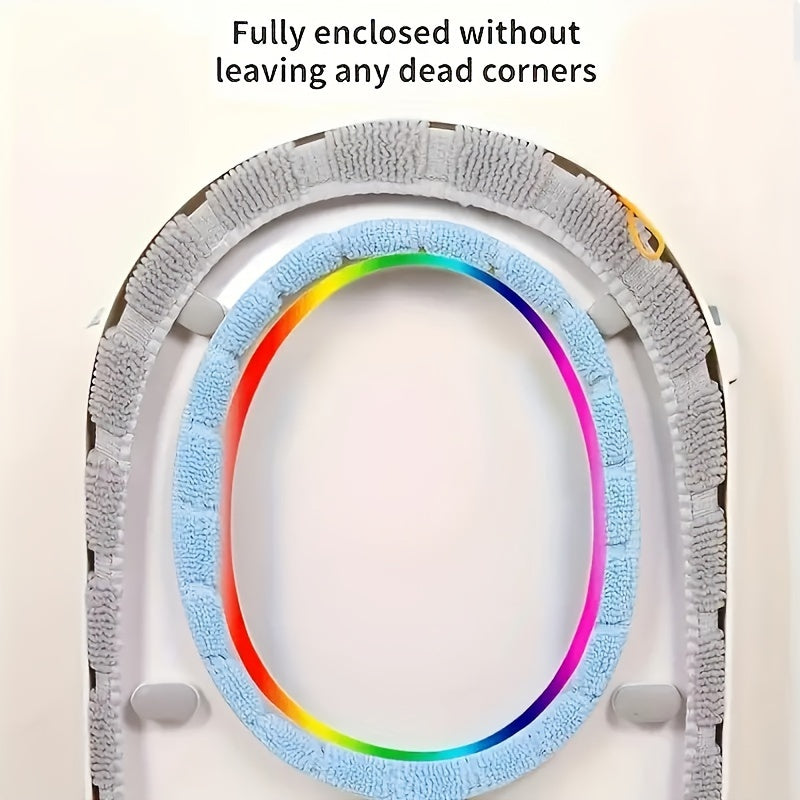 Asiento de inodoro lavable de doble color, duradero y cómodo para todas las estaciones, uso residencial y comercial