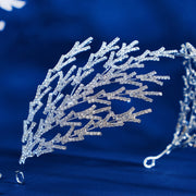 To'ylar, partiyalar va kostyumlar uchun oltin bargli rhinestone bosh band