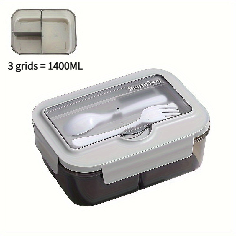 Mikroto'lqinli pechka uchun xavfsiz bento ovqat qutisi va idishlar - Ofis xodimlari, talabalar va maktabga qaytish uchun materiallar uchun suyuqlik o'tkazmaydigan kvadrat ovqat konteyneri