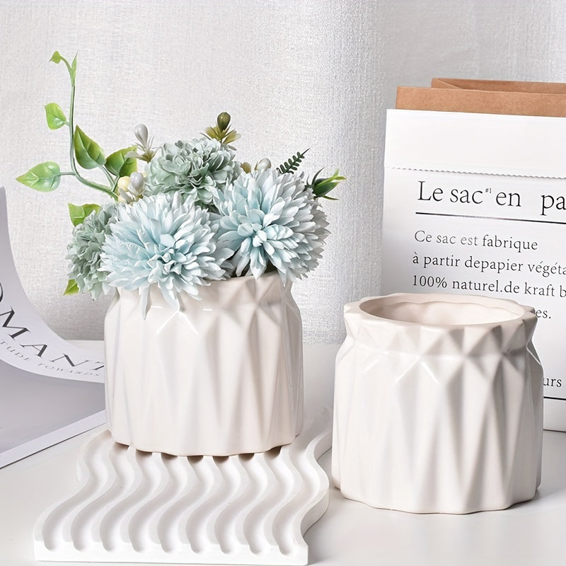 Silicone Resin Mold for DIY Decor Vases Pots Candle Jars Pen Organizers