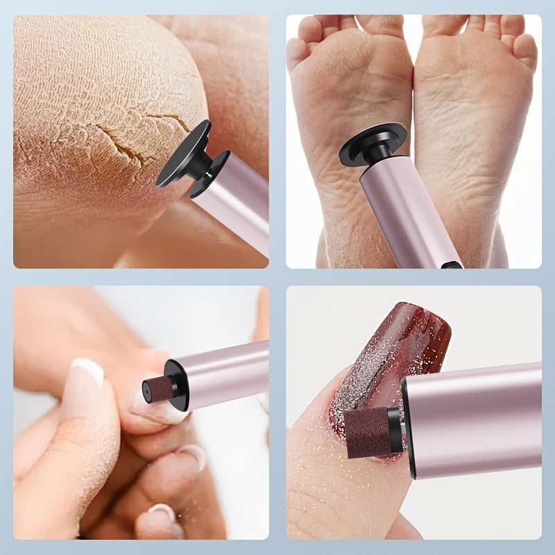 USB Rechargeable Exfoliator and Callus Remover with 9 Speed Settings for Feet and Hands