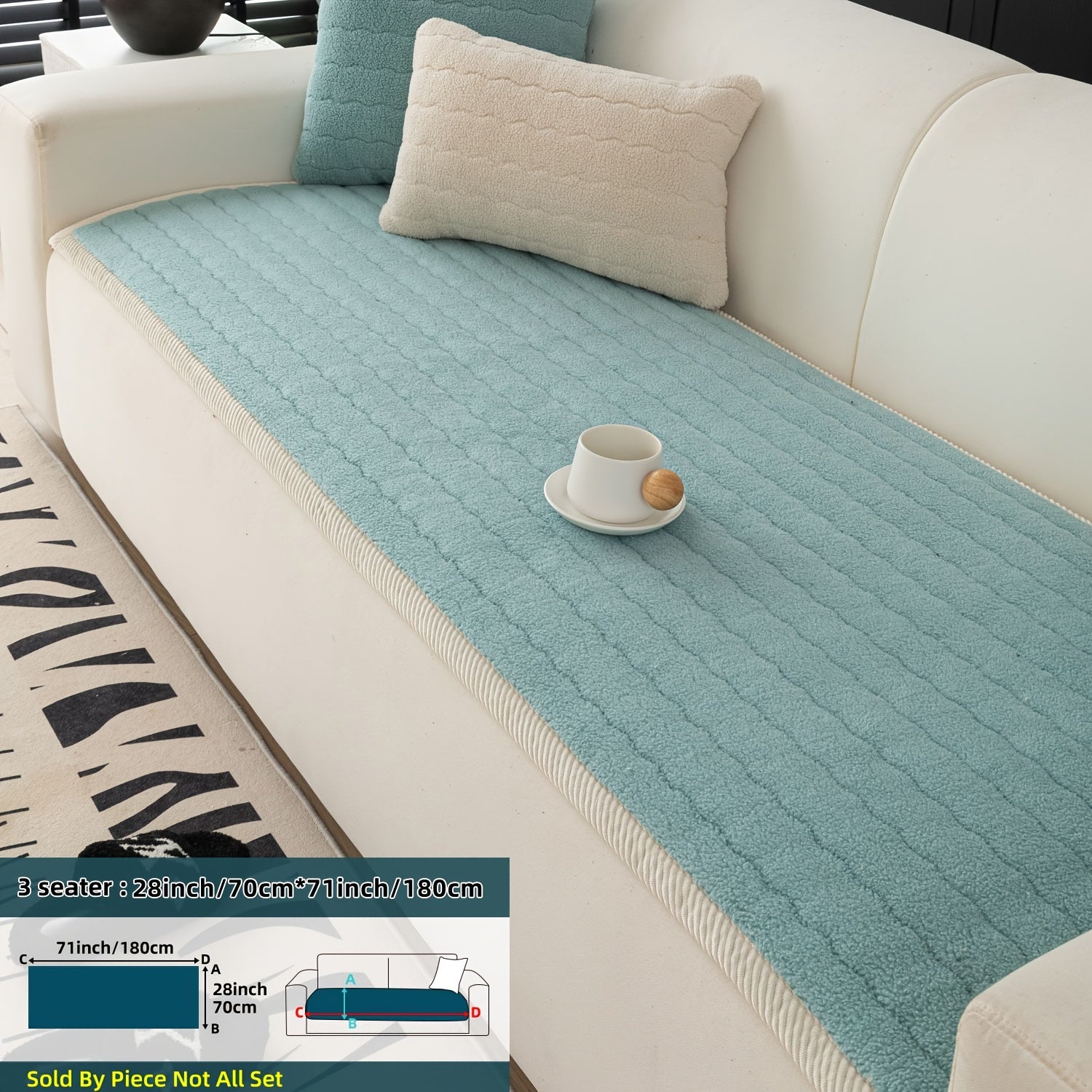 Bohemian Style Washable Pet-Friendly Non-Slip Sofa Cover for Living Room and Office