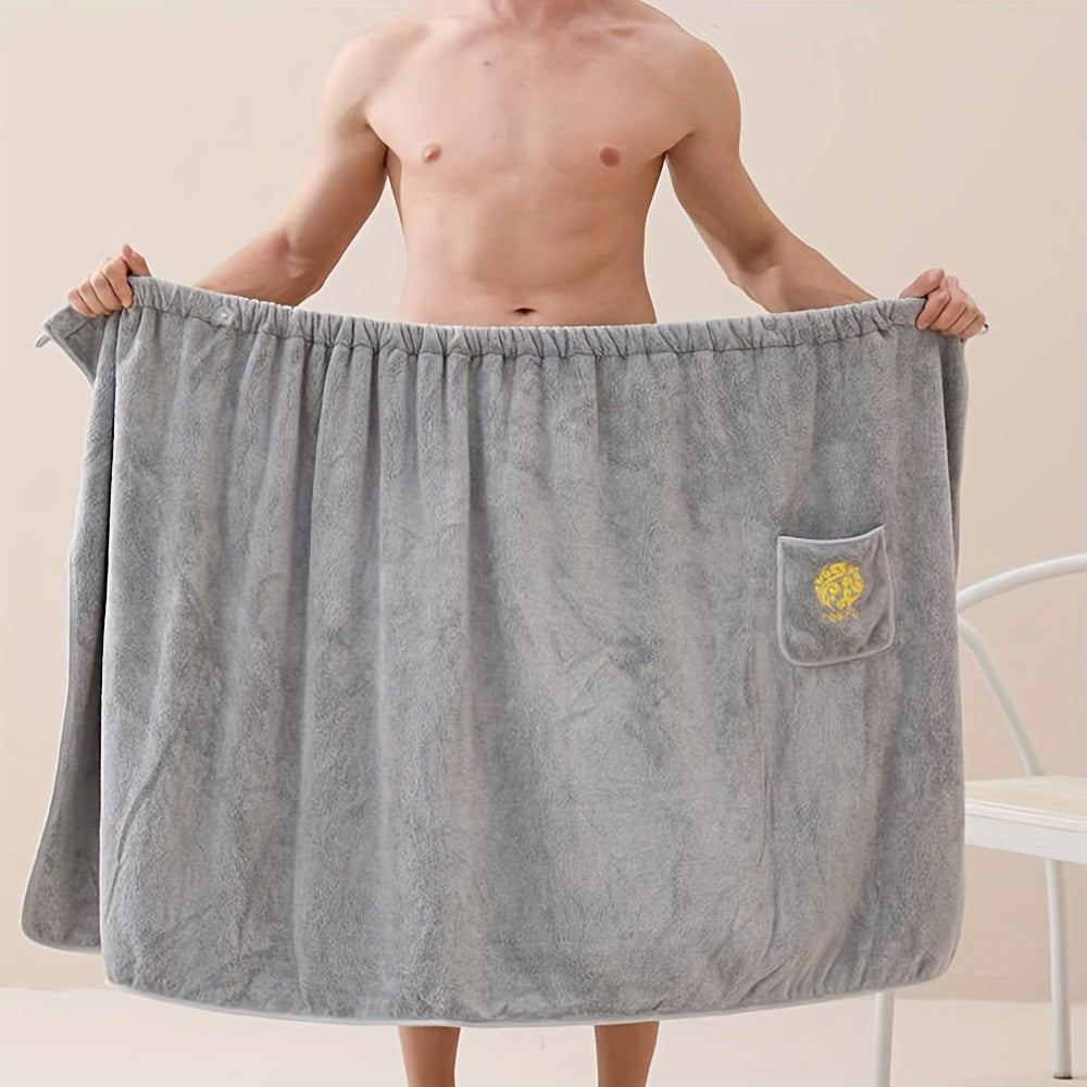 Erkaklar uchun cho'milish sochiq, cho'tka va yumshoq, dush, sauna va spa uchun ideal.