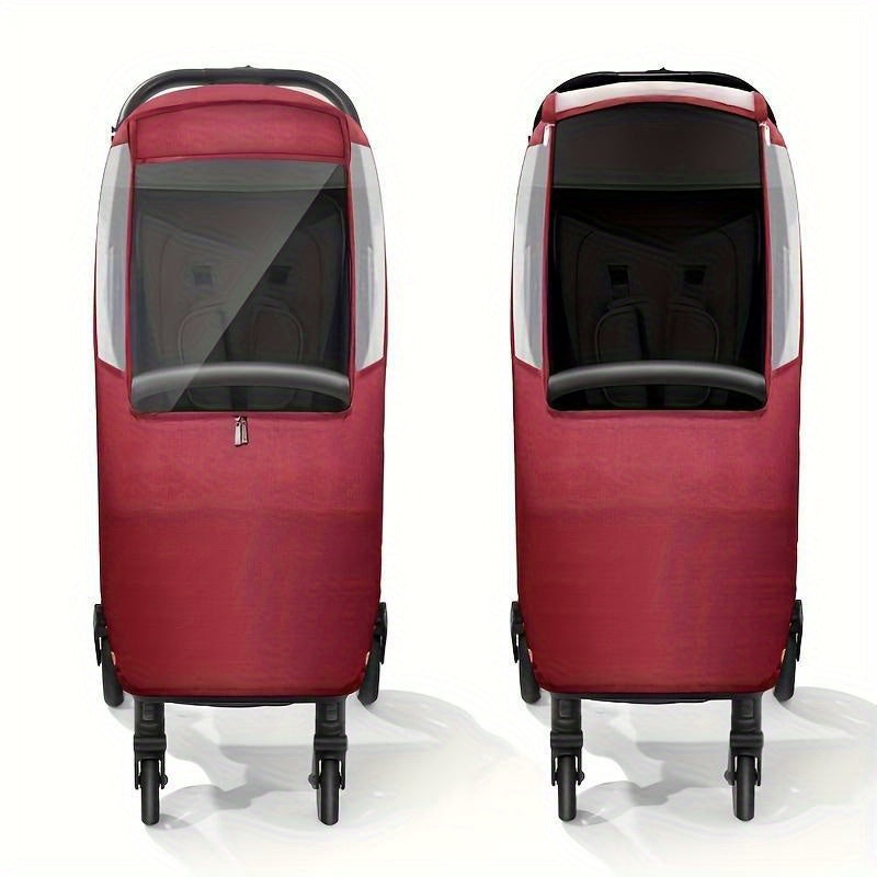 Cubierta de lluvia para cochecito pequeño, a prueba de agua, viento, polvo y frío, con ventana de visualización