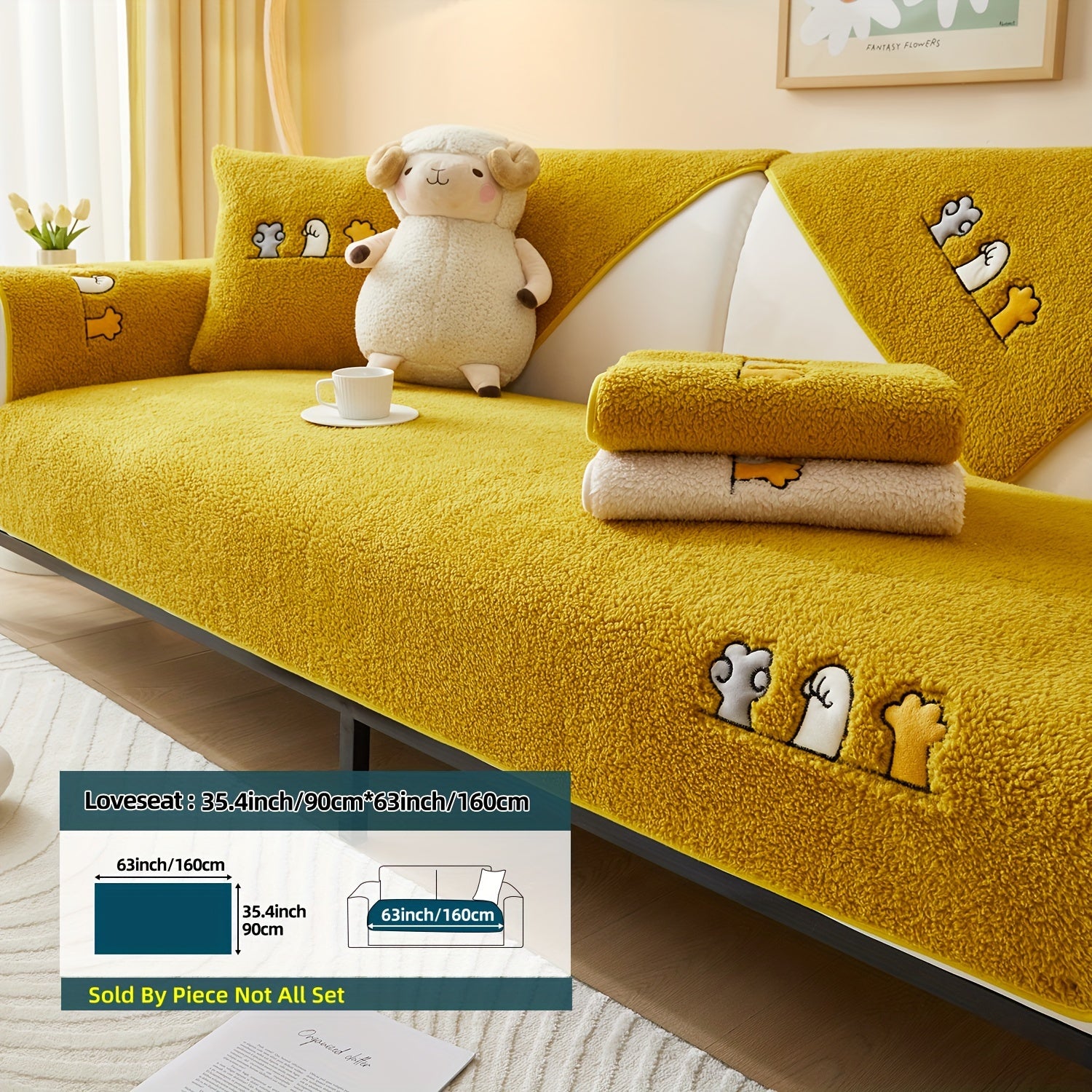 Плюшевый чехол на диван для собак, противоскользящий, защитный чехол для мебели