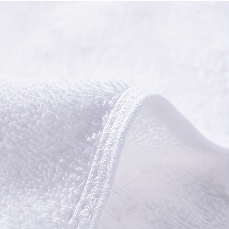 Set of 4 Embroidered Cotton Handkerchiefs and Towels 32x32cm Absorbent Soft